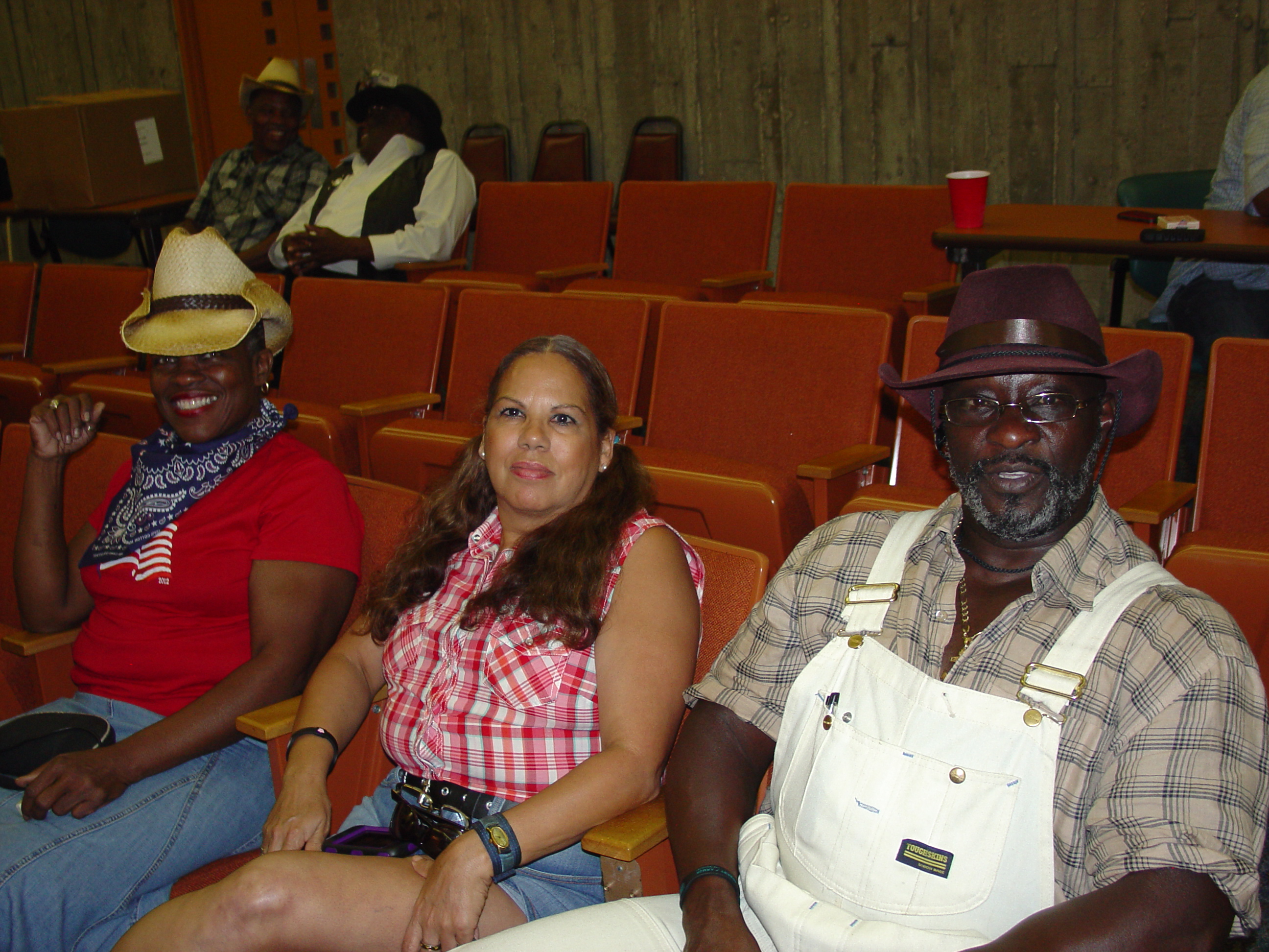 Full auditorium crowd with cowboy hats, 2012