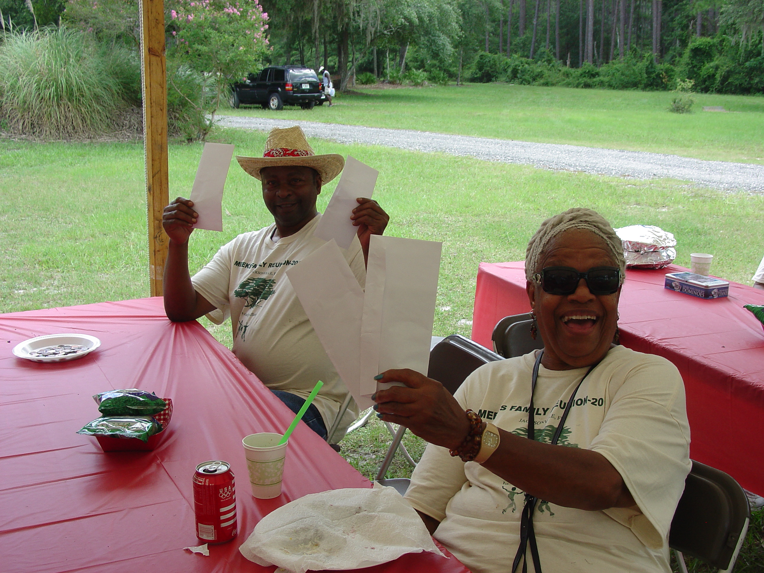 Two women smiling together, Jacksonville 2012
